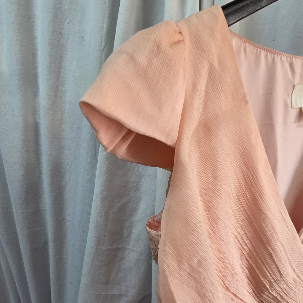 J. Crew Peach Silk Midi Dress - Picture 2 of 7
